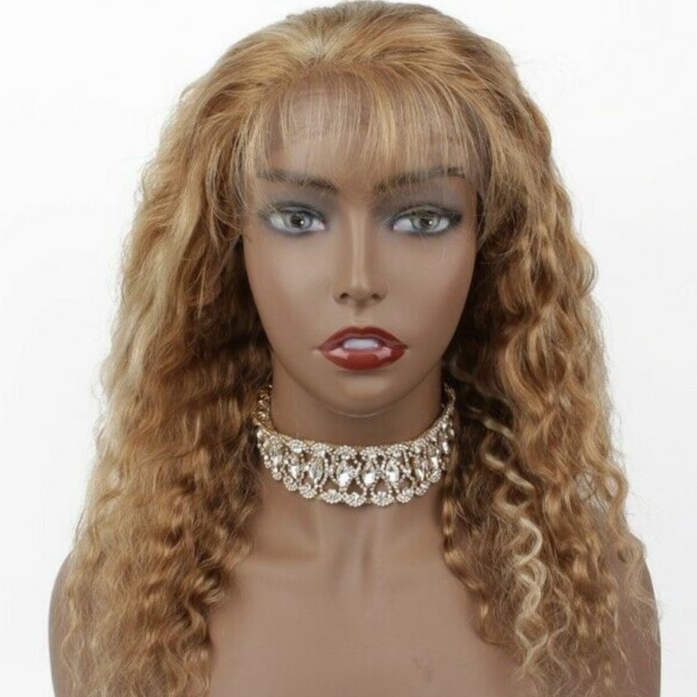 100% Human Hair Hard LACE FRONT Wig 14"